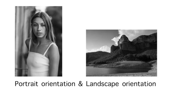 Difference between portrait orientation and landscape orientation